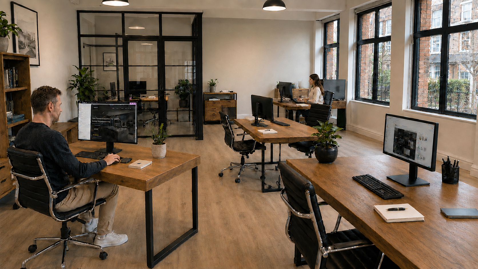 Aylesbury Web Design office studio space with team working at desks